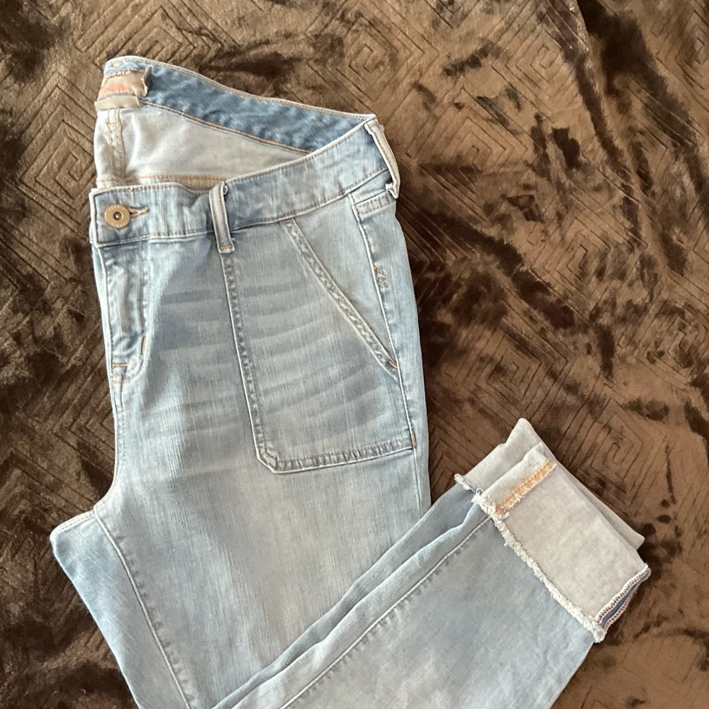 Torrid Vintage Stretch Boyfriend Cropped Jean with Cuffed Hem